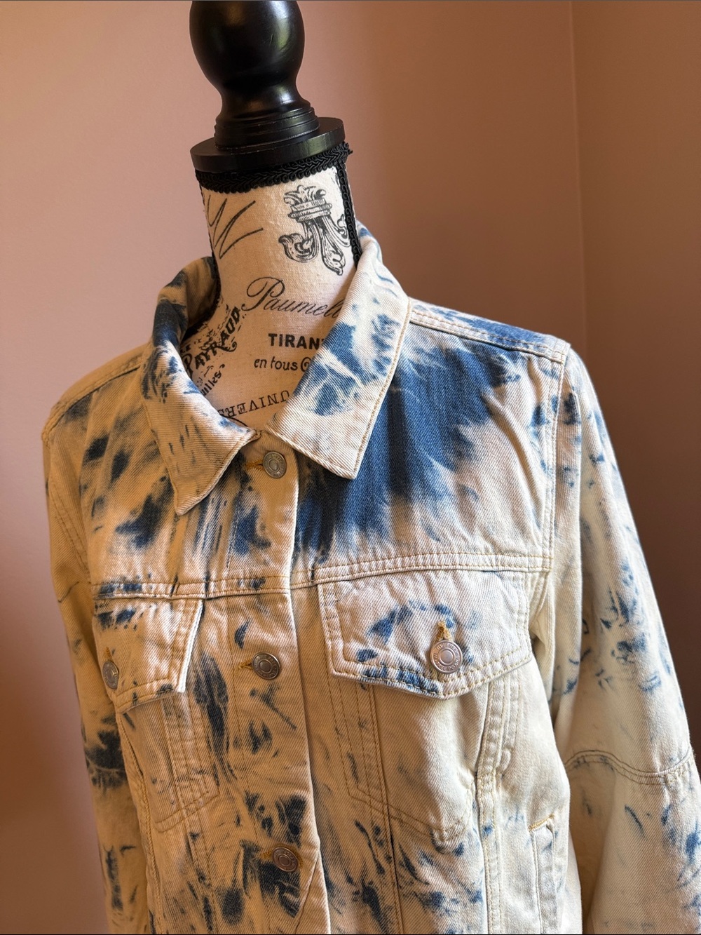 FREE PEOPLE-JONES TIE DYE BLUE-NWTS-SIZE LARGE - Picture 2 of 15